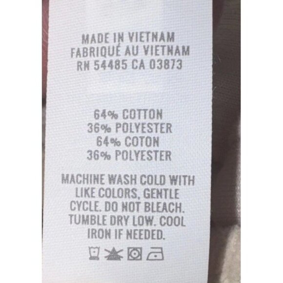 Aerie Cream Ribbed Corduroy Pull On Elastic Waist Wide Leg Flare Pants Med Short - Picture 7 of 11